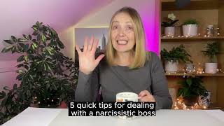 Dealing with a Narcissistic Boss.