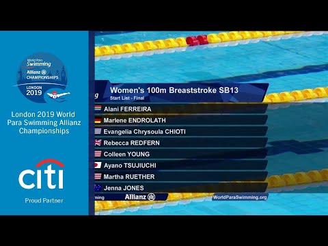 Women's 100m Breaststroke SB13 Final | London 2019