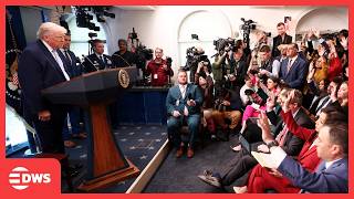 FULL Q&A: U.S. President Trump Explodes Over Iran, Threatens “Stone Age” Strikes & Media Clash |AC1E