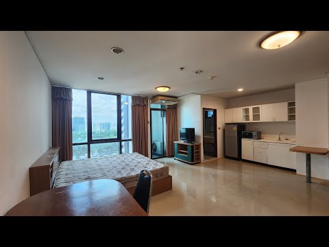 Lumpini Park View | Studio room for rent, facing south, good view, quiet, near Chula, next to MRT Lumpini, Exit 1, opposite One Bangkok – รูปที่ 2