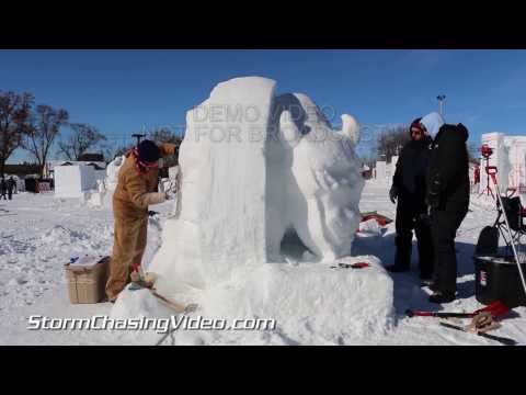1/25/2014 Frigid Sub Zero Weather At St Paul MN Winter Carnival