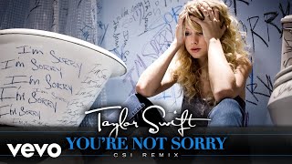 Taylor Swift - You&#39;re Not Sorry (CSI Remix / Audio)