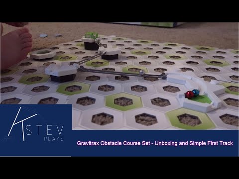 KStevPlays - Ravensburger Gravitrax Obstacle Course Set - Unboxing and Simple First Track