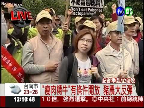 抗議放行美牛 豬農集結北上抗議