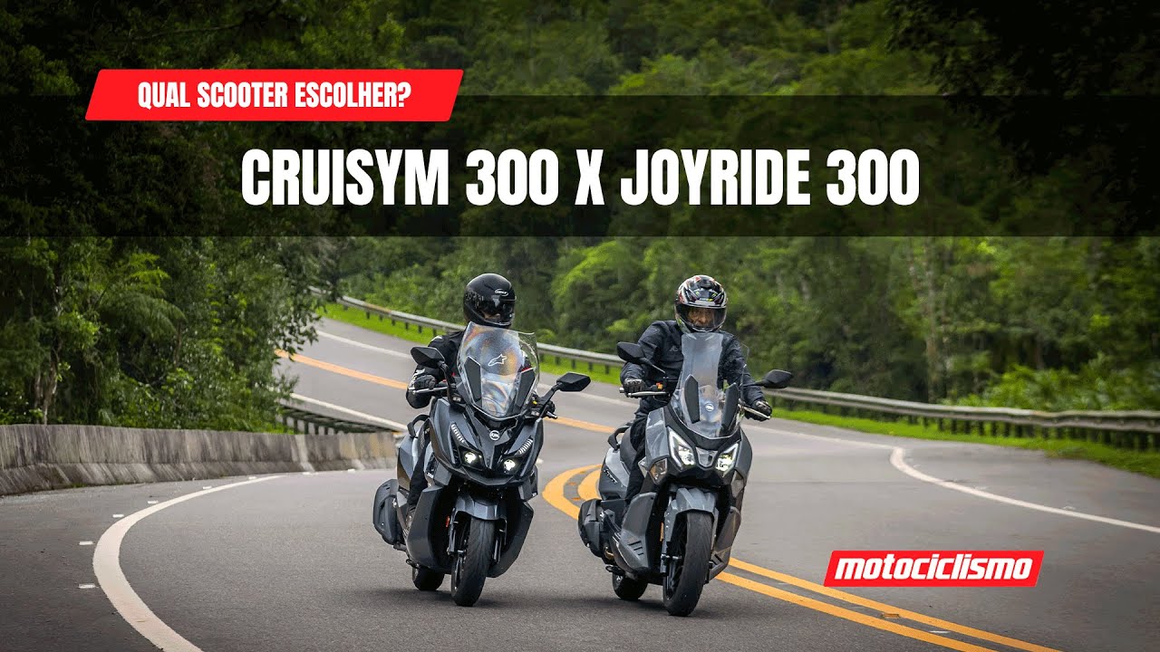 Joyride 300 x Cruisym 300: Qual scooter da Dafra é o melhor para você?