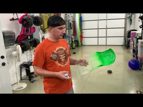 Traxxas Maxx HD body painting - Rasta color! UPGRADE FADE