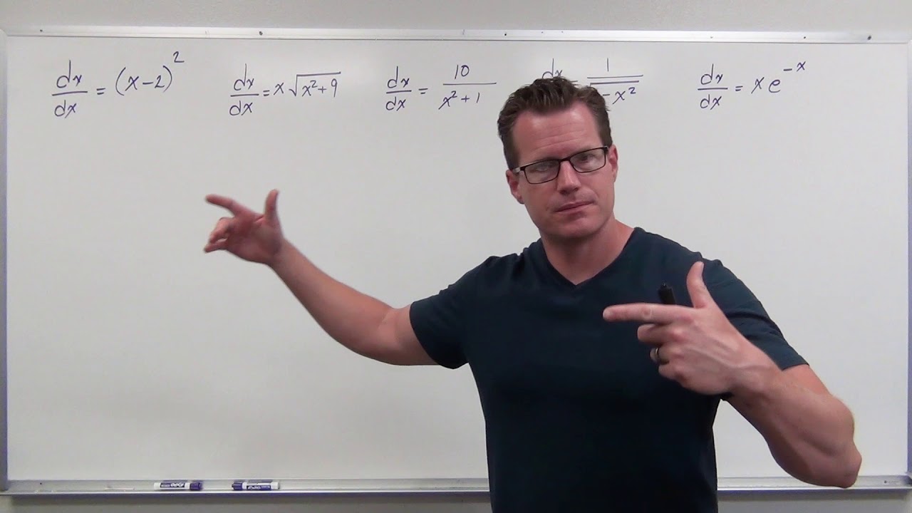 Solving Basic Differential Equations with Integration (Differential Equations 6)