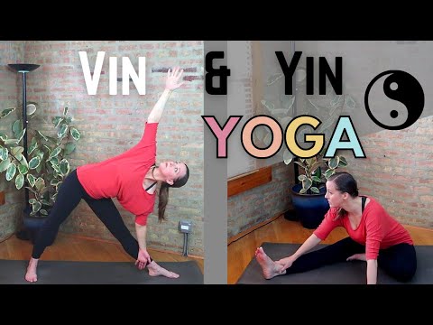 VINYASA + YIN YOGA = VIN & YIN. 45 minute easy yoga flow followed by yoga deep stretch practice.
