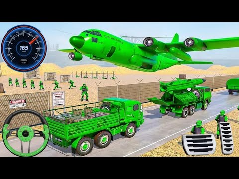 US Army Vehicle Transport Simulator Game | Ultimate Airplane Mode In Game | #androidgames #gaming