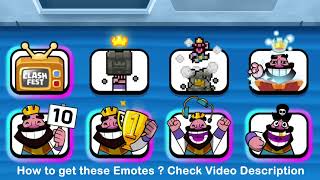All 12 King Emotes of Clash Royale and How to get them