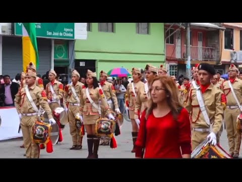 Banda de Gala del Colegio Bolívar en Chimbo 2024