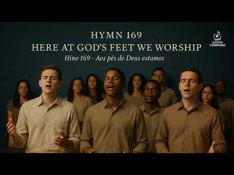 Hino 169 CCB - Aos pés de Deus estamos (estilo Coral Americano em INGLÊS)