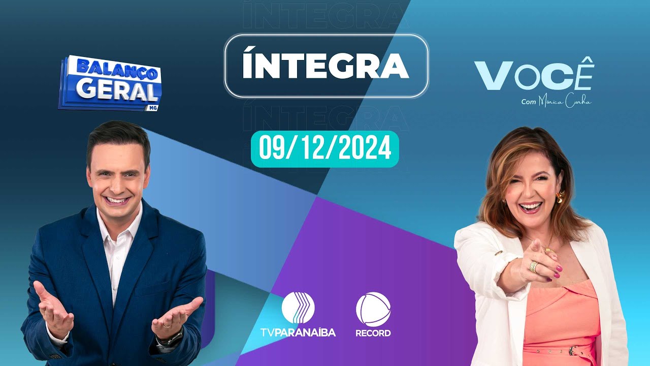 🔴 BALANÇO GERAL TARDE E VOCÊ COM MÔNICA CUNHA | 09/12/2024 | TV PARANAÍBA AFILIADA RECORD