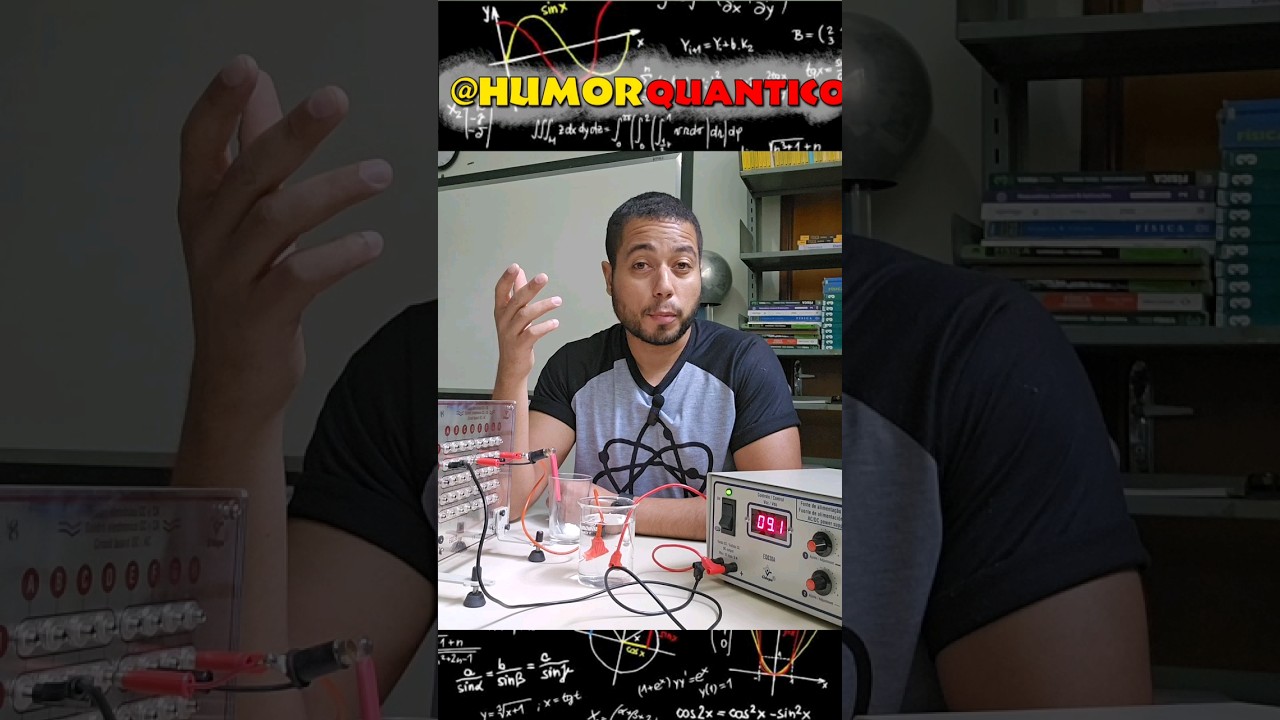 Água não conduz eletricidade #ciência #física