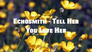 Echosmith - Tell Her You Love Her Lyrics