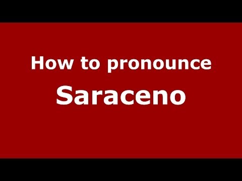 How to pronounce Saraceno (Italian/Italy) - PronounceNames.com