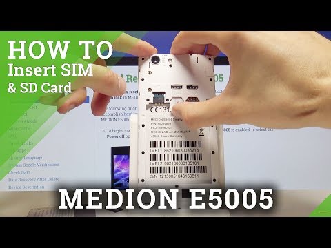 How to Install SIM & SD Card in MEDION E5005 - Insert Nano SIM & Micro SD