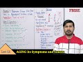 What is aging its causes and symptoms | FBISE BIOLOGY class 12
