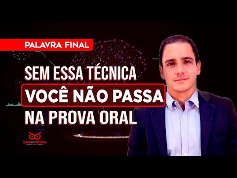 Como se sair bem na prova oral mesmo sem saber a resposta: a técnica infalível!