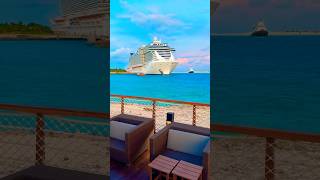 MSC Ocean Cay island in the Bahamas is a stunner at sunset. #msccruises