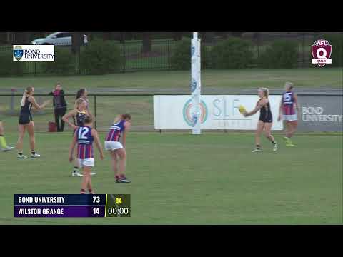 QAFLW   Bond University V Wilston Grange Live Stream