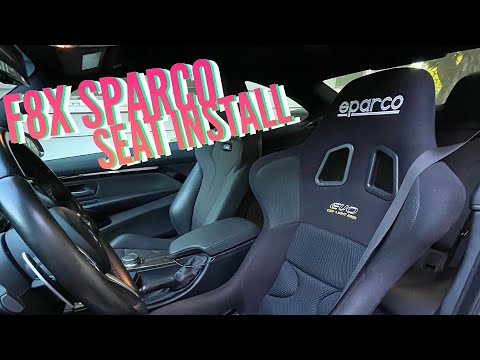 F8x BMW M4 Sparco Racing Seat Install VAC Motorsports Seat Rails