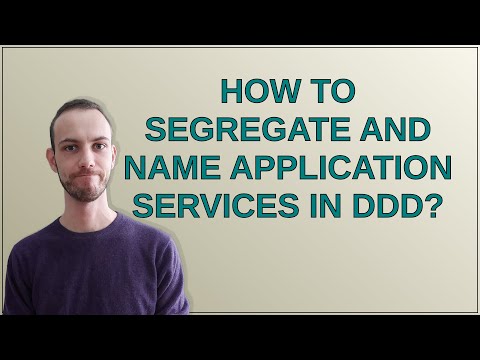 Softwareengineering: How to segregate and name application services in DDD?
