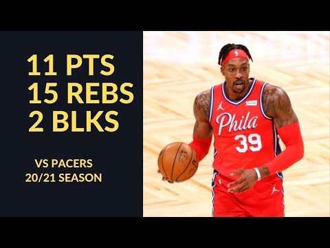 Dwight Howard 11 Pts 15 Rebs 2 Blks Highlights vs Indiana Pacers| NBA 20/21 Season