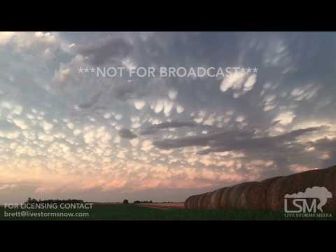 06-15-2017 Great Bend, KS Beautiful Mammatus Time Lapse