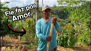 Ele ama a vida simples na roça | Meu pai me apoia muito no que faço no sítio | Conquistas…🏡