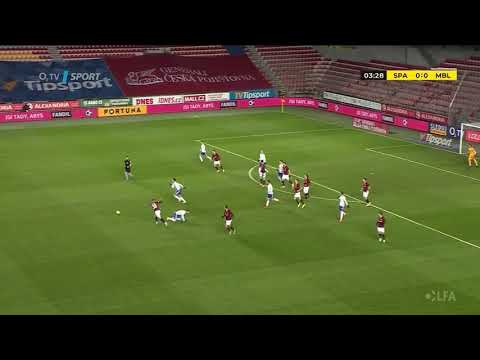 Adam Karabec skills in match against Mladá Boleslav