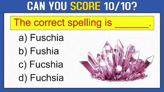 Spelling Quiz: Can You  Pass This Test? English Vocabulary Test. #challenge 12