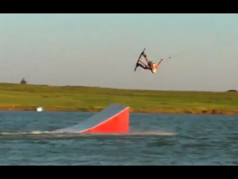 Taylor Kress pro rider - Mute Double Half Cab Roll on wakeboard! | MicBergsma Video