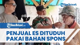"Telan!" Oknum TNI Paksa Penjual Es Jadul Makan Dagangan yang Sudah Diperas, Tuduh Pakai Bahan Spons