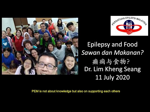 Epilepsy and Diet, Malaysian Society of Epilepsy Webinar on 11 July 2020