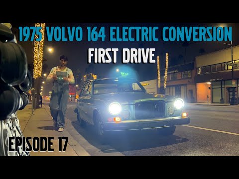 DRIVING the ELECTRIC CONVERTED Classic 1975 Volvo 164 EV Conversion - Part 17