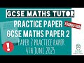 GCSE Maths Practice Paper 2 | Foundation | 4th June 2025 | TGMT