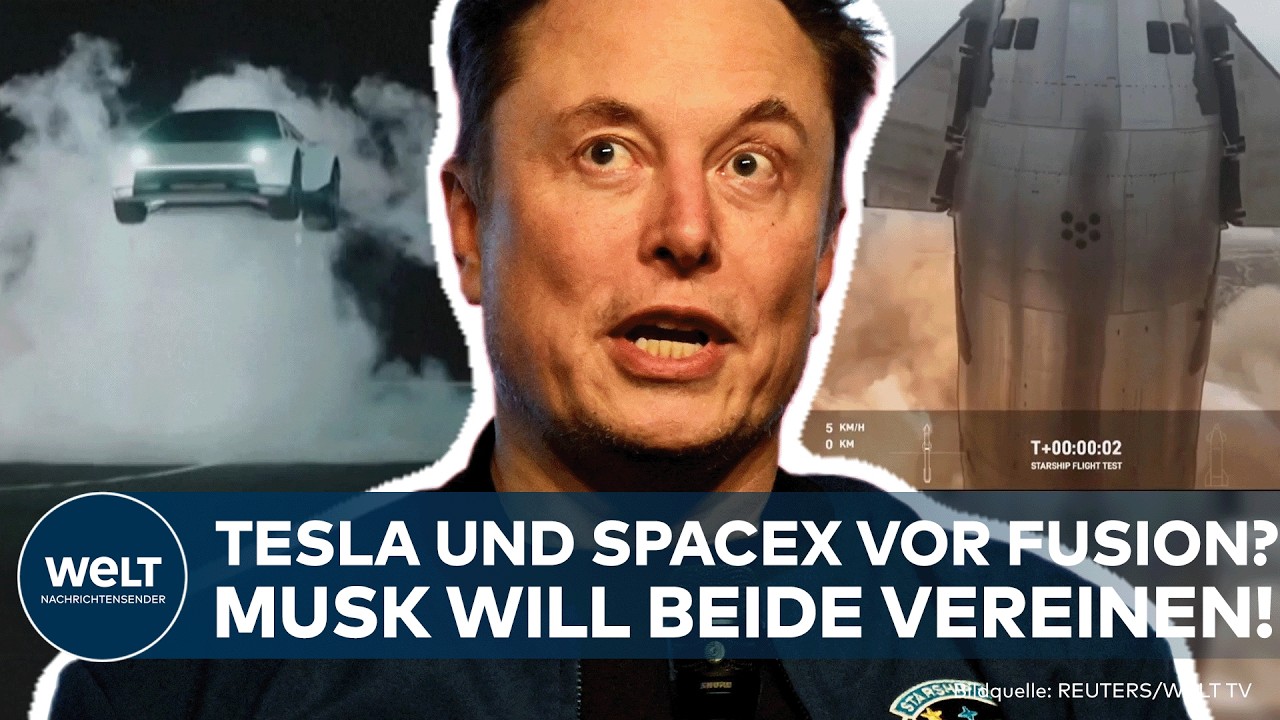 TESLA UND SPACEX: Elon Musk prüft Mega-Fusion! Aktionäre drängen auf Zusammenschluss
