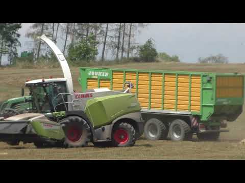 Claas Jaguar 980 Typ 498 mit Direct Disc 610 rast durchs Getreide GPS & Fendt Vario 724