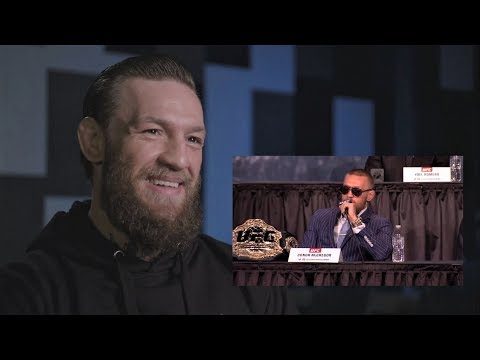 See Conor McGregor React To Press Conference Highlights