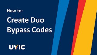 How to: Create Duo Bypass Codes