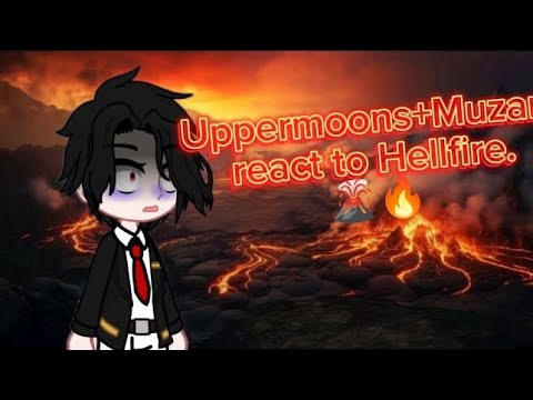 Uppermoons+Muzan react to Hellfire 🌋.#demonslayer #islam #jahannam #hell