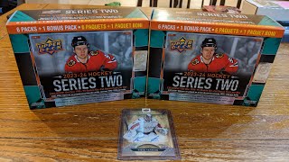 Two more 2023-24 Upper Deck Series 2 Mega Walmart Blasters and again one more Gold Connor Bedard!