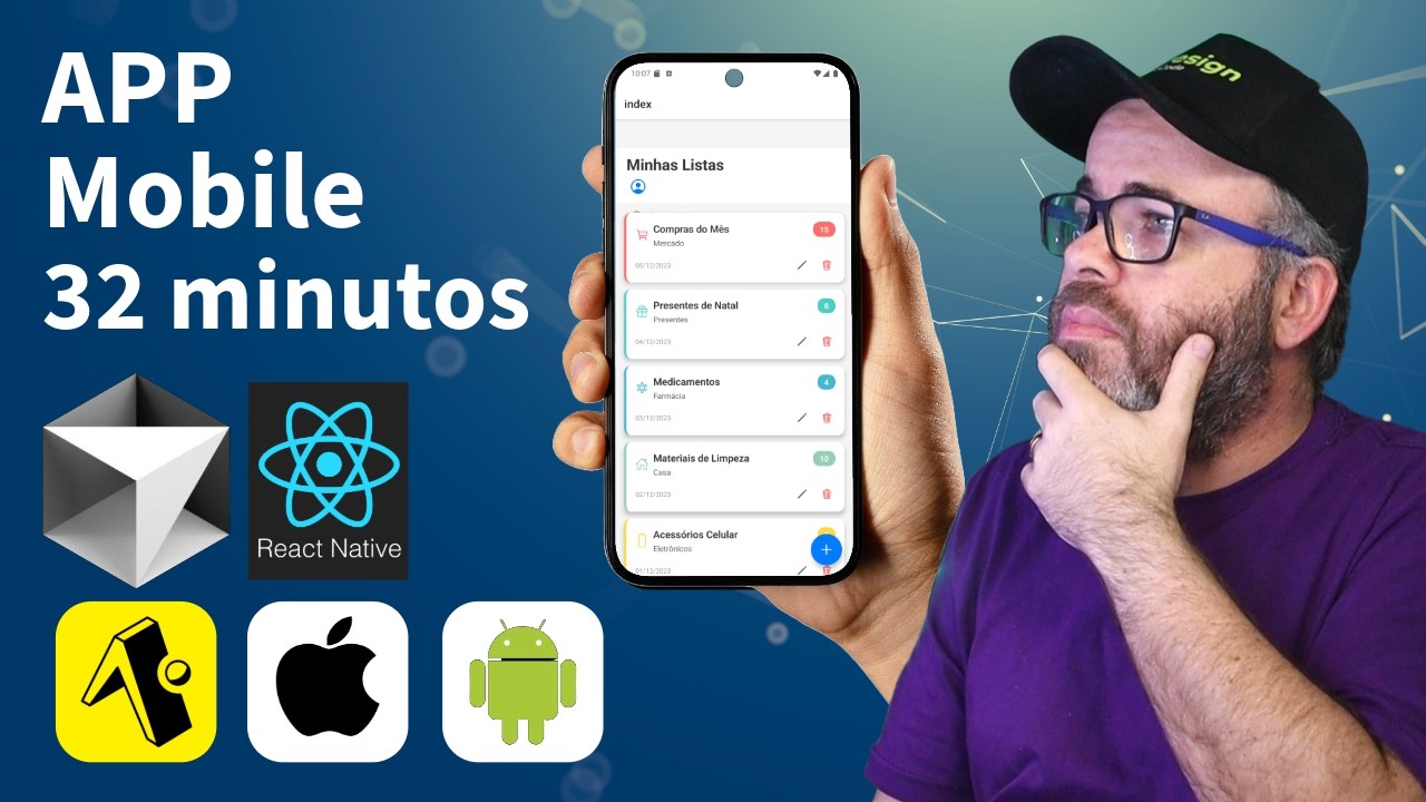 Como criar Apps para Android e iOS - Cursor em React Native e Expo