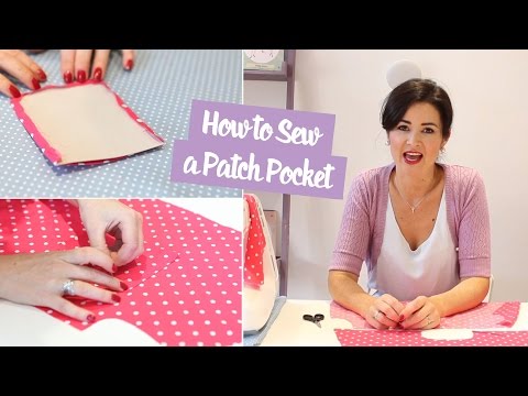 How to Sew a Patch Pocket | Sewing Tutorial Video