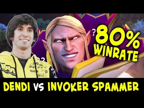 Dendi destroying 80% WINRATE Invoker spammer — mid Leshrac