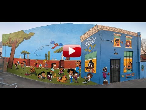 Villa Esperanza Services & Nickelodeon  Mural - 2021
