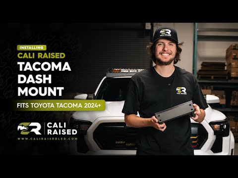 How To Install 2024 Tacoma Dash Mount / Cali Raised LED #tacoma #dashmount #overland
