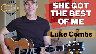 She Got The Best Of Me | Guitar Lesson | Luke Combs Tutorial