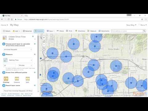 Using the ArcGIS Online Platform Analysis Tools | packtpub com